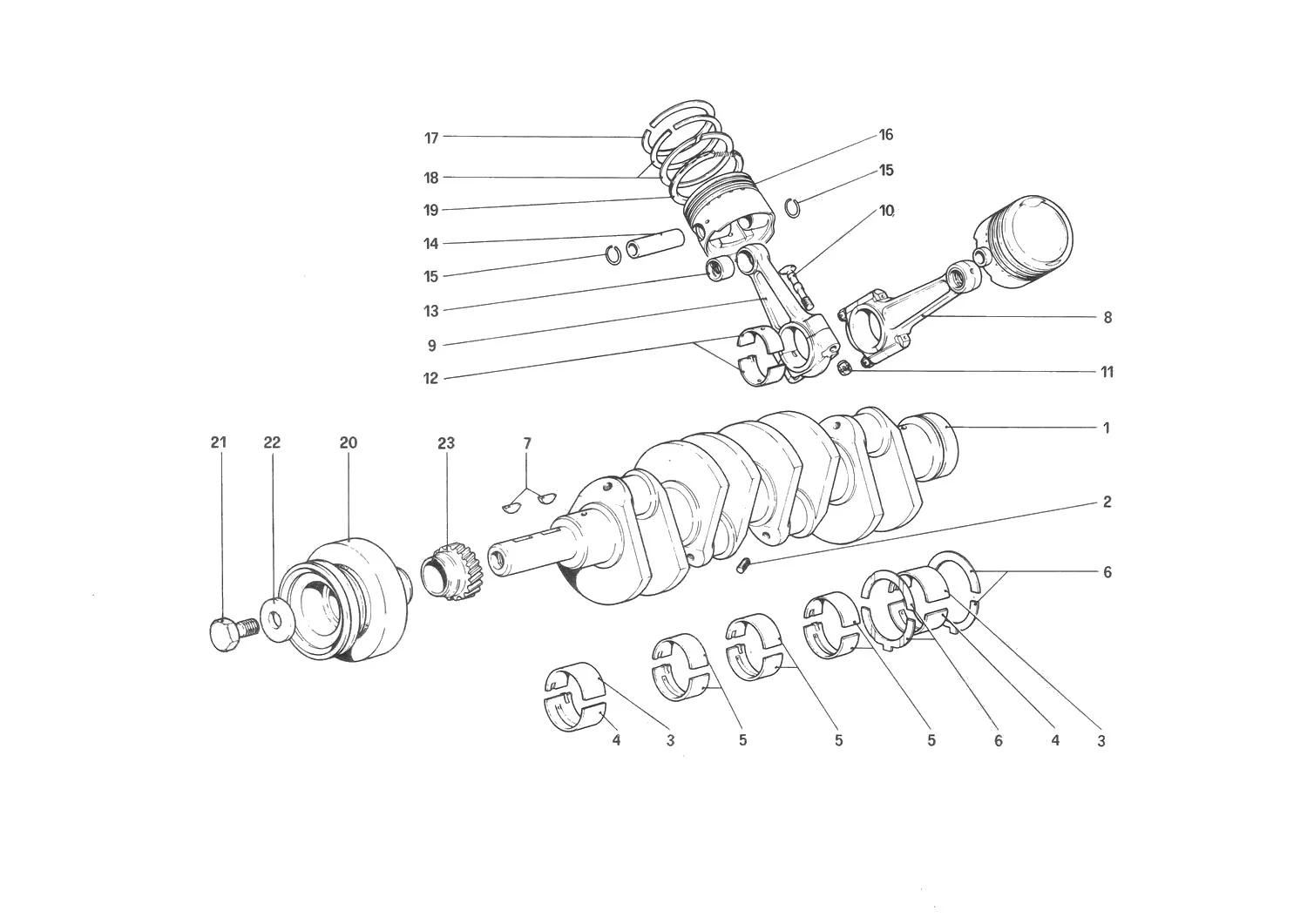 Crankshaft - Connecting Rods And Pistons