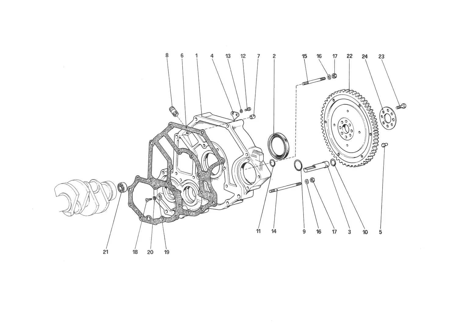 Flywheel And Clutch Housing Spacer