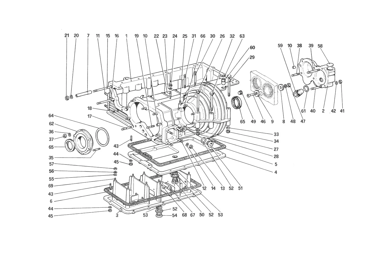 Gearbox - Differential Housing And Oil Sump