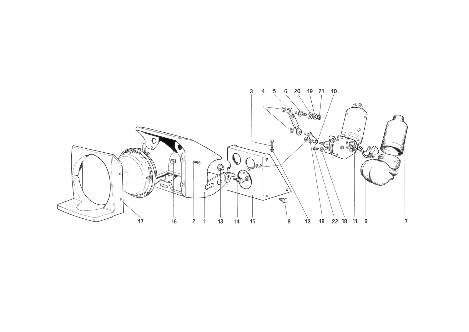 Headlights Lifting Device