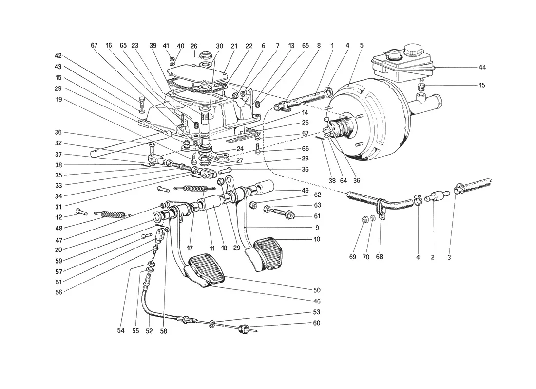 Pedal Boad - Brake And Clutch Controls (For Car Without Antiskid System)