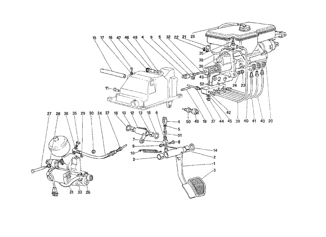 Clutch Hydraulic System (For Car With Antiskid System)