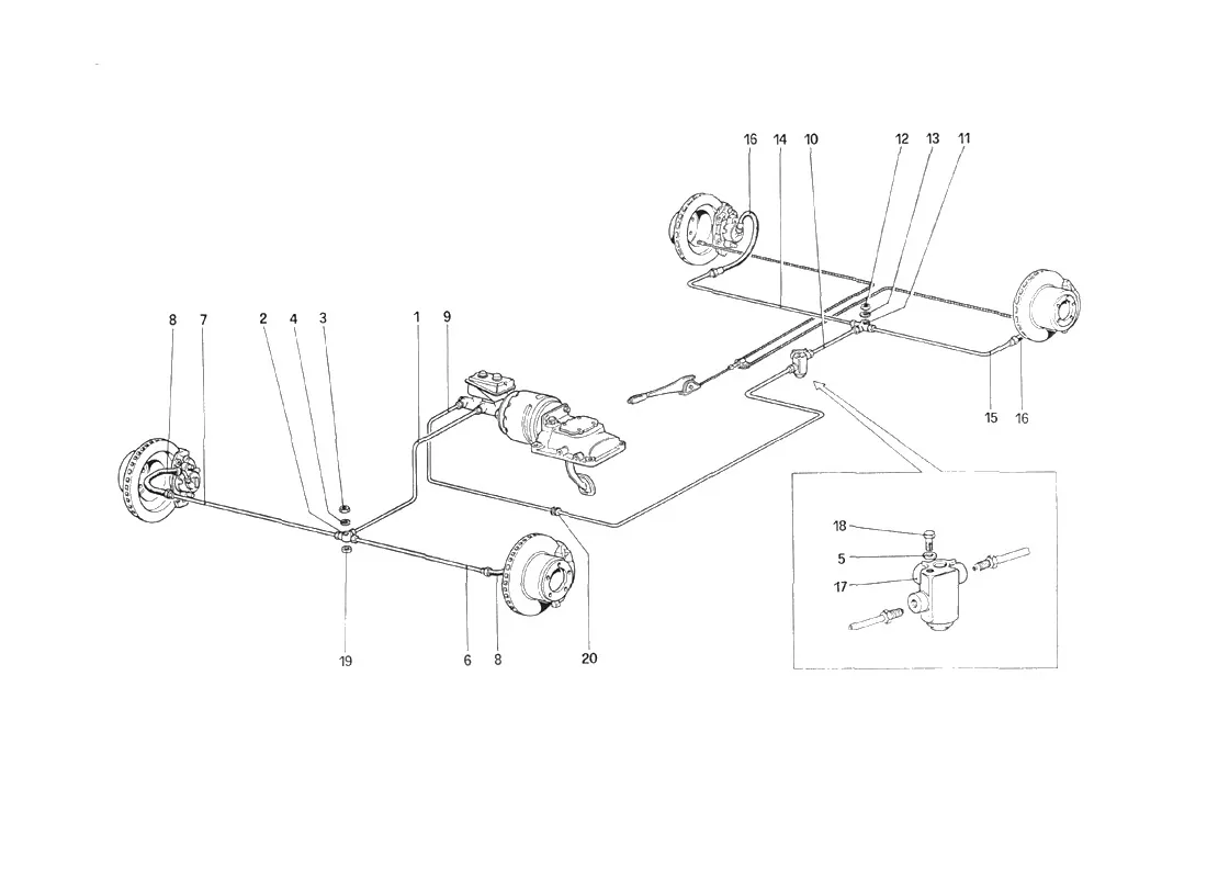 Brake System (For Car Without Antiskid System)