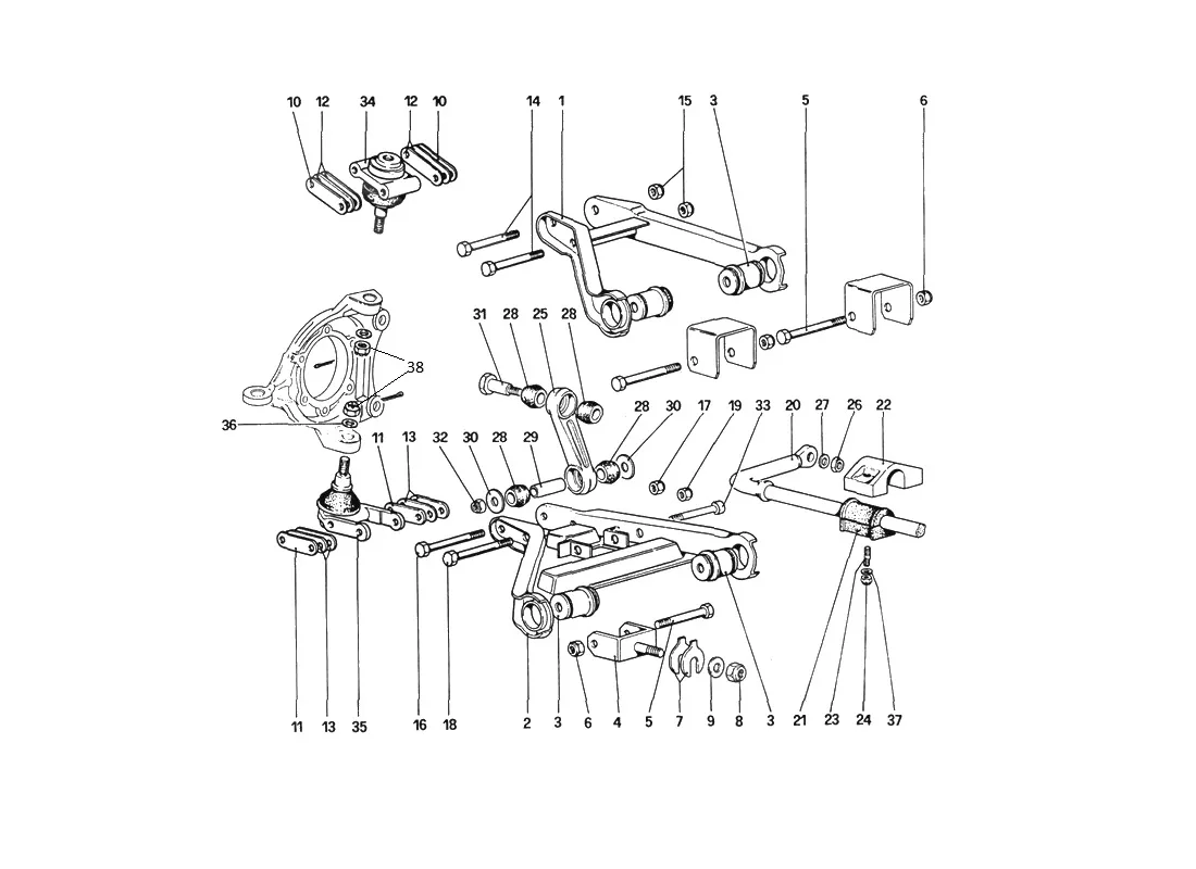 Front Suspension -Wishbones (Starting From Car No. 76626)