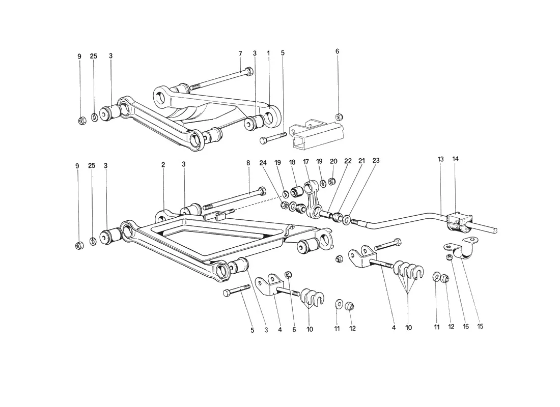 Rear Suspension - Wishbones (From Car No. 76626)