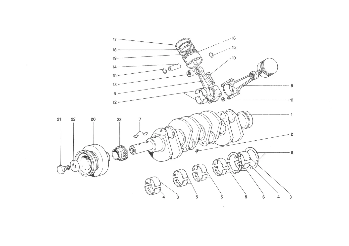 Crankshaft - Connecting Rods And Pistons