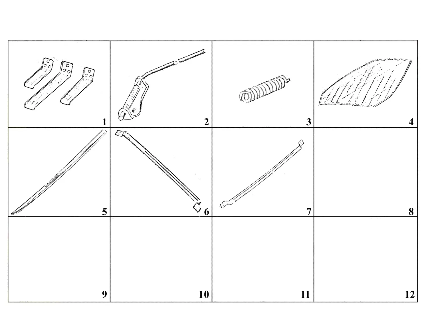 Ferrari 250 GT 2+2 (GTE) Bonnet exploded diagram
