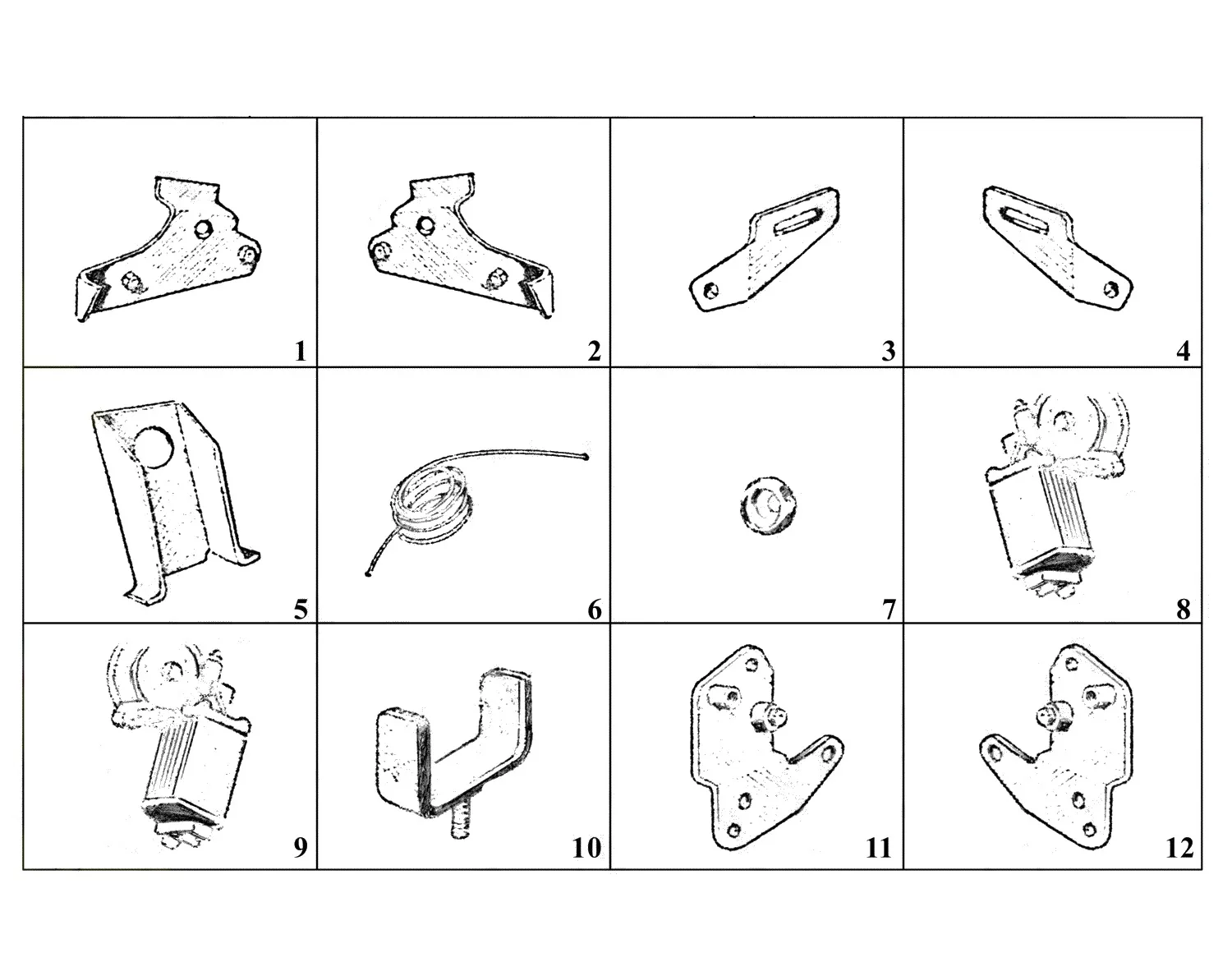 Ferrari 250 GT 2+2 (GTE) Electric Window Components exploded diagram
