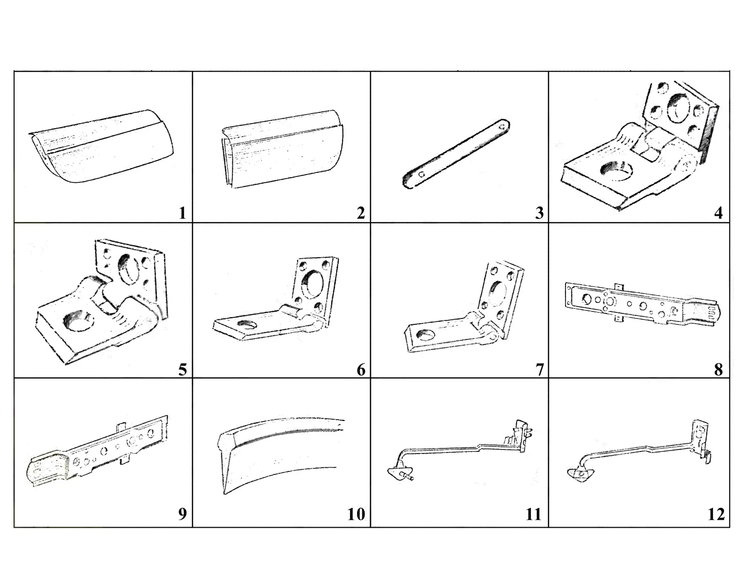 Ferrari 250 GT 2+2 (GTE) Doors exploded diagram