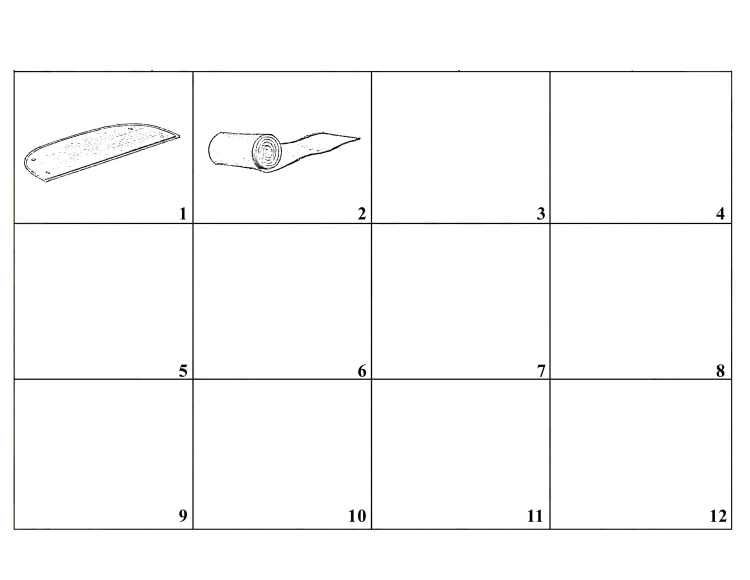 Ferrari 250 GT 2+2 (GTE) Boot/Trunk Carpets exploded diagram
