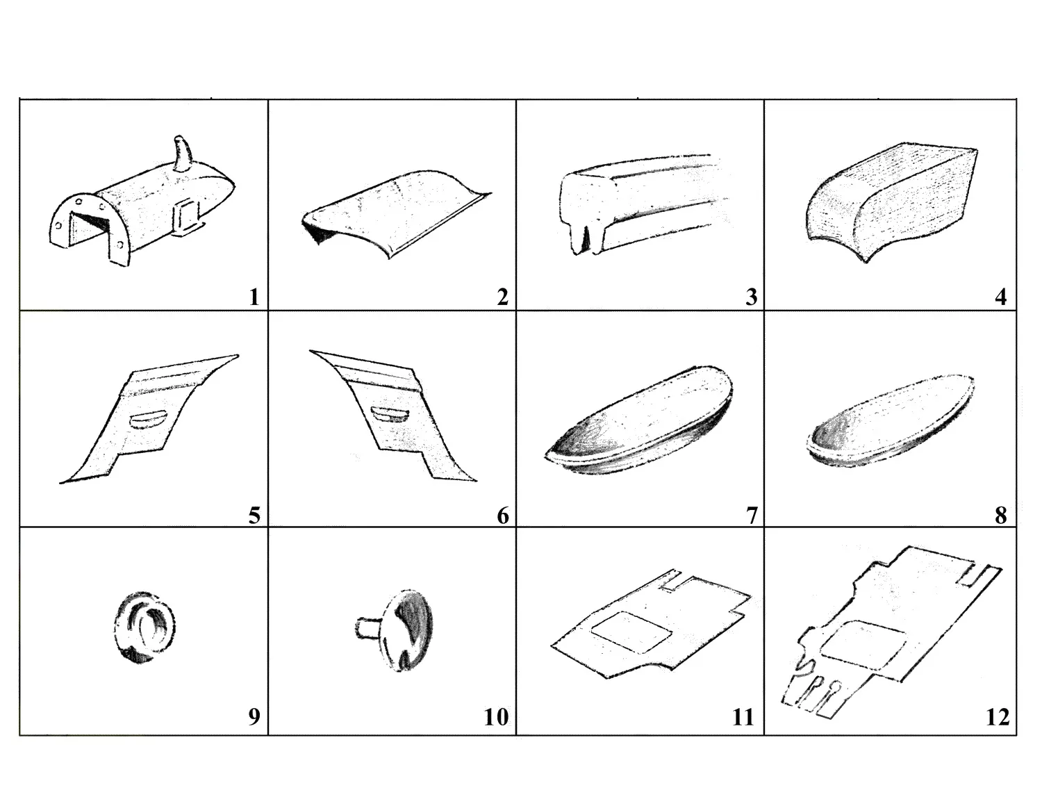 Ferrari 250 GT 2+2 (GTE) Carpets exploded diagram