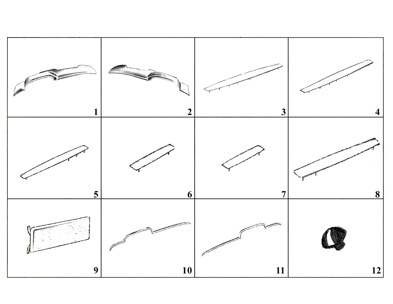 Ferrari 250 GT 2+2 (GTE) Dashboard Components exploded diagram