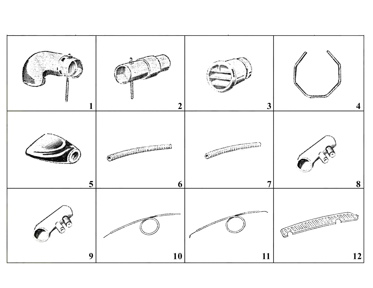 Ferrari 250 GT 2+2 (GTE) Heating And Ventilation exploded diagram