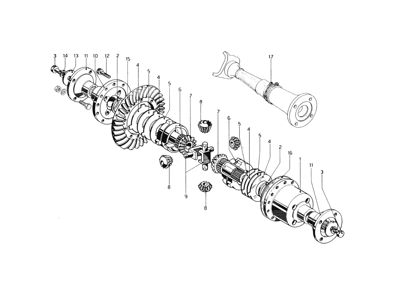 Differential & Driveshaft - LHD Upto 31-12-1965