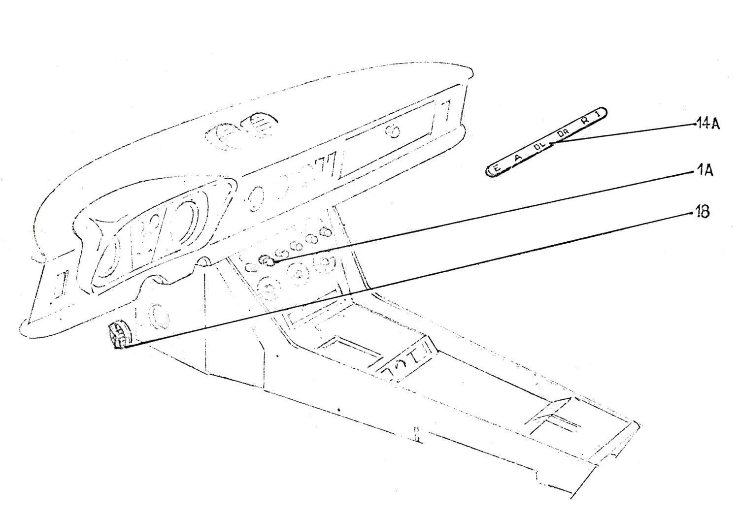 Ferrari 275 GTS Console Variations 365GTS exploded diagram