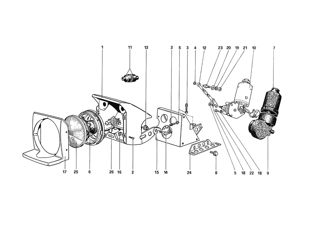 Headlights Lifting Device And Sealed Beams