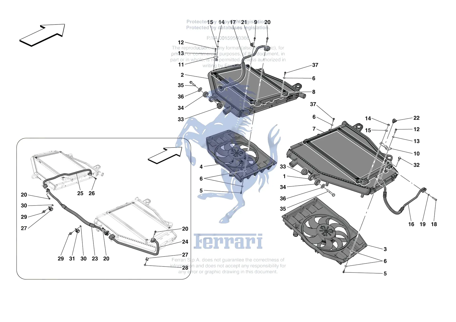 Ferrari 296 GTB [MECHANICAL SYSTEM] - D.14 - ENGINE COOLING SYSTEM ...