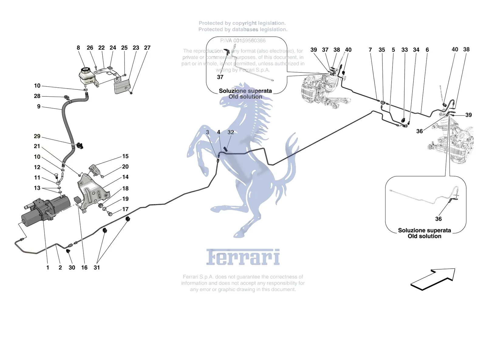 Ferrari 296 GTB [MECHANICAL SYSTEM] - D.18 - LIFTING THE VEHICLE exploded diagram