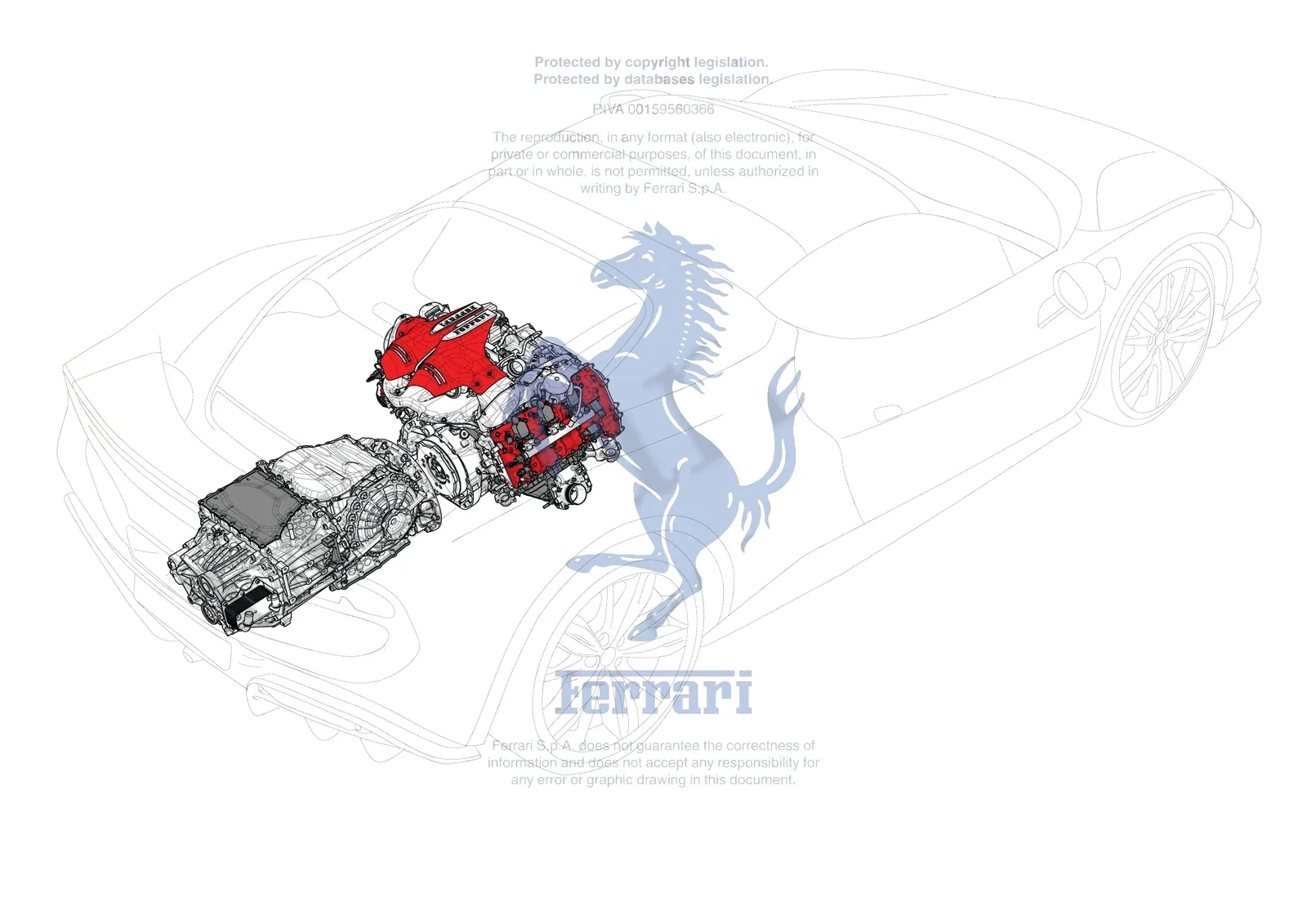 Ferrari 296 GTS [GENERAL] - A.01 - SPARE ASSEMBLY UNITS exploded diagram