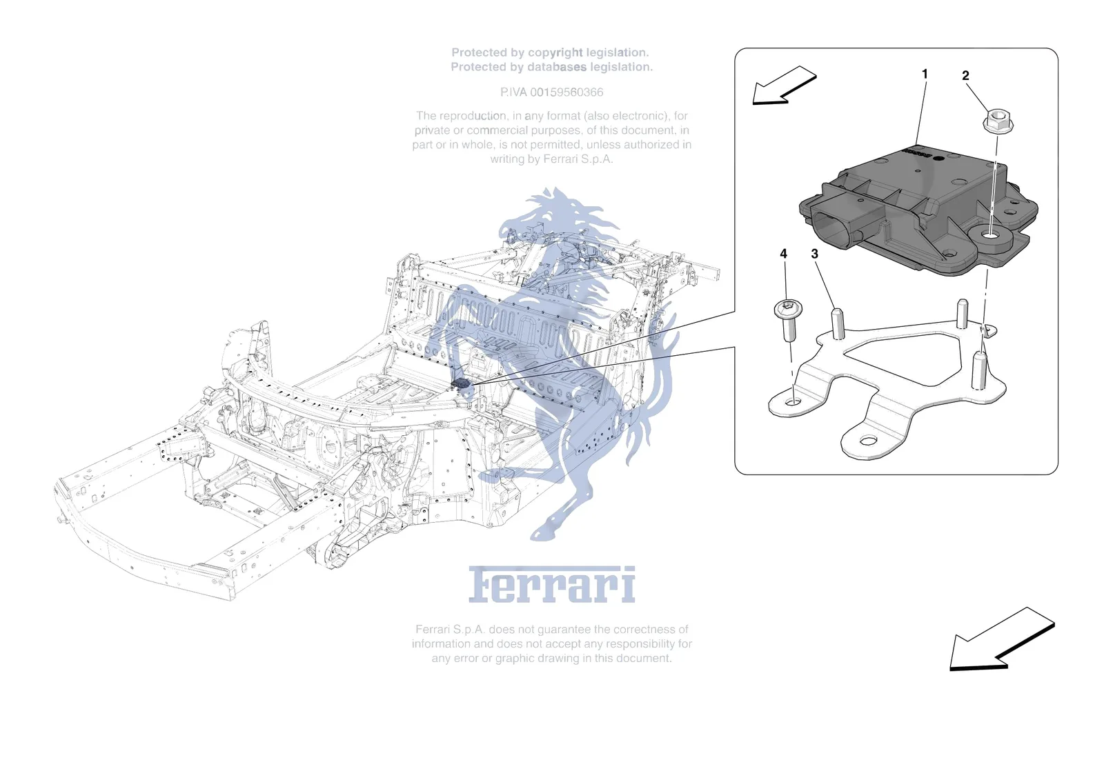 Ferrari 296 GTS [MECHANICAL SYSTEM] - D.24 - ABS ASR SYSTEM exploded diagram