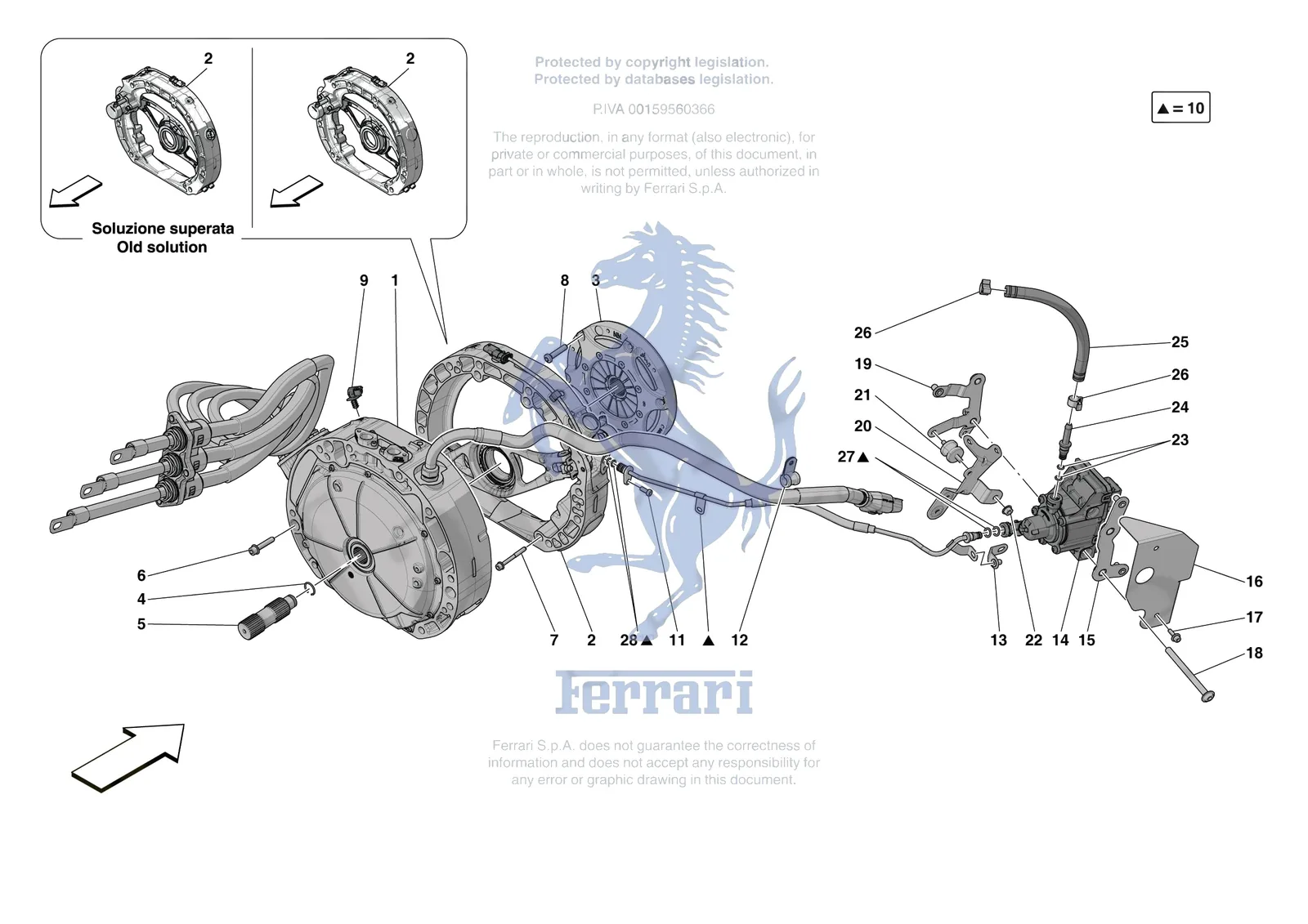 Ferrari 296 GTS [ELECTRICAL SYSTEM] - F.19 - ELECTRIC MACHINE exploded diagram