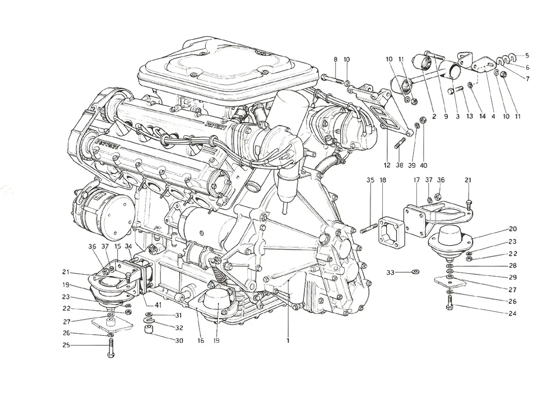 Engine - Gearbox And Supports