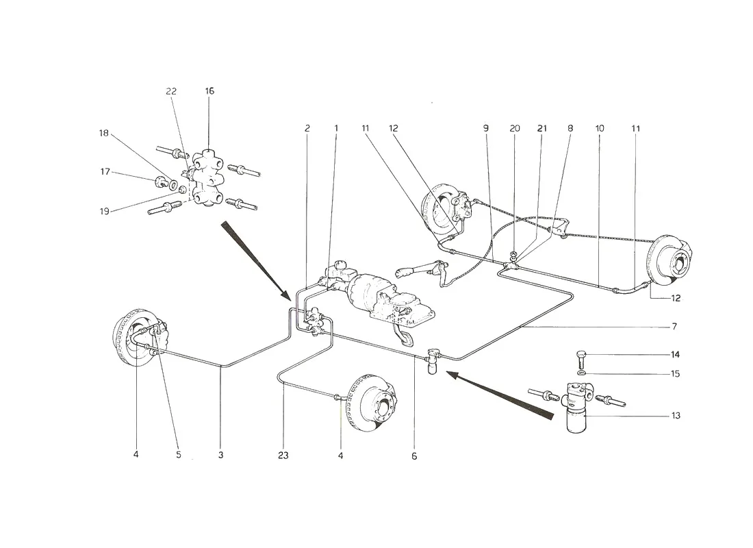 Brake System (Up To No. 11482 GS-12... GD-11462 USA)