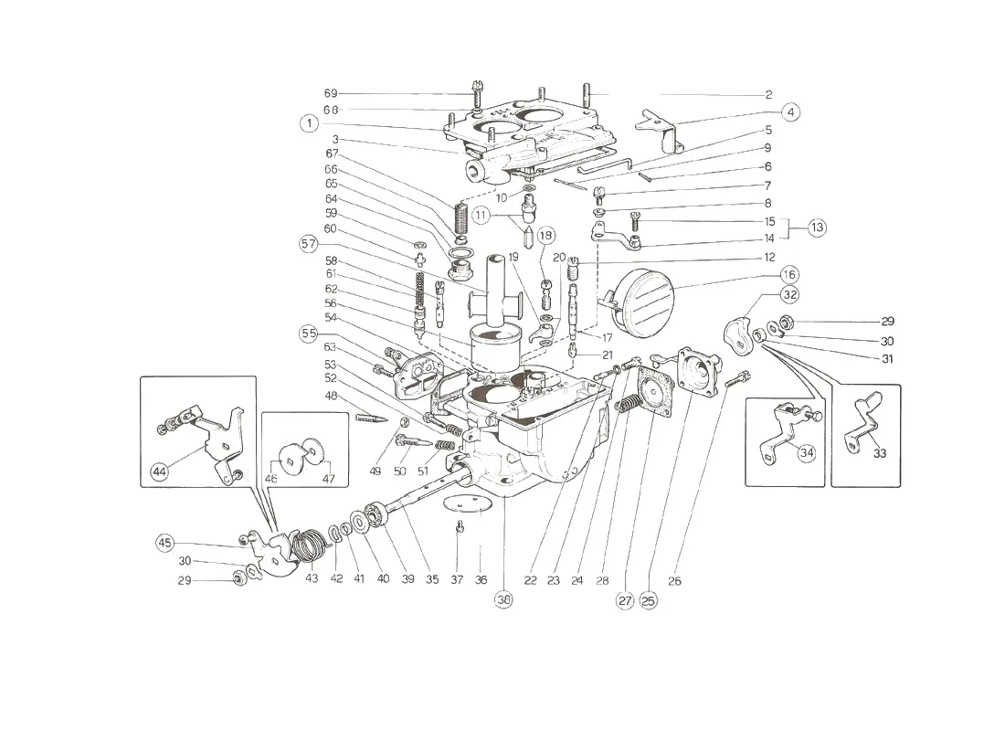 Weber 40 DCNF Carburettors (U.S. 1976 Version)