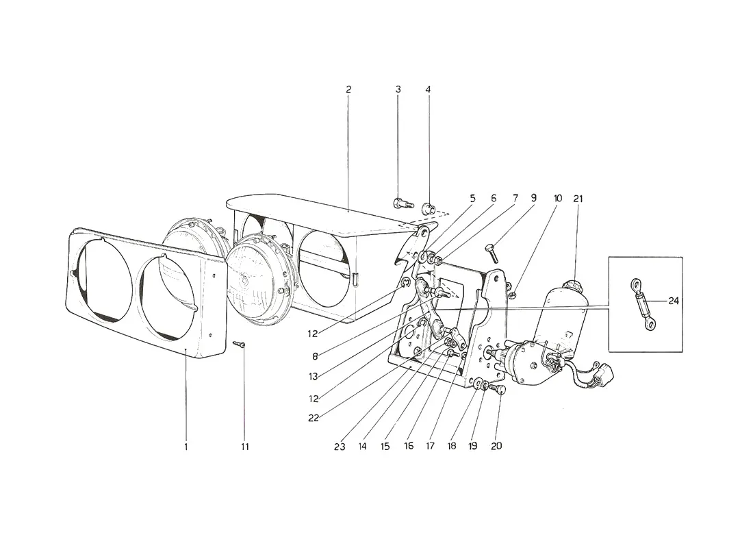 Headlights Lifting Device