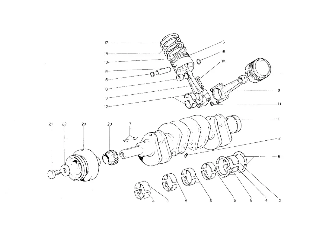 Crankshaft - Connecting Rods And Pistons