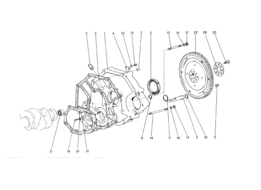 Flywheel And Clutch Housing