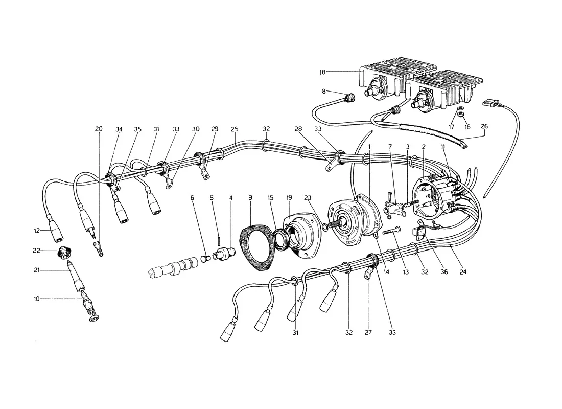 Engine Ignition (From N. 14070 Lhd - 14020 RHD)