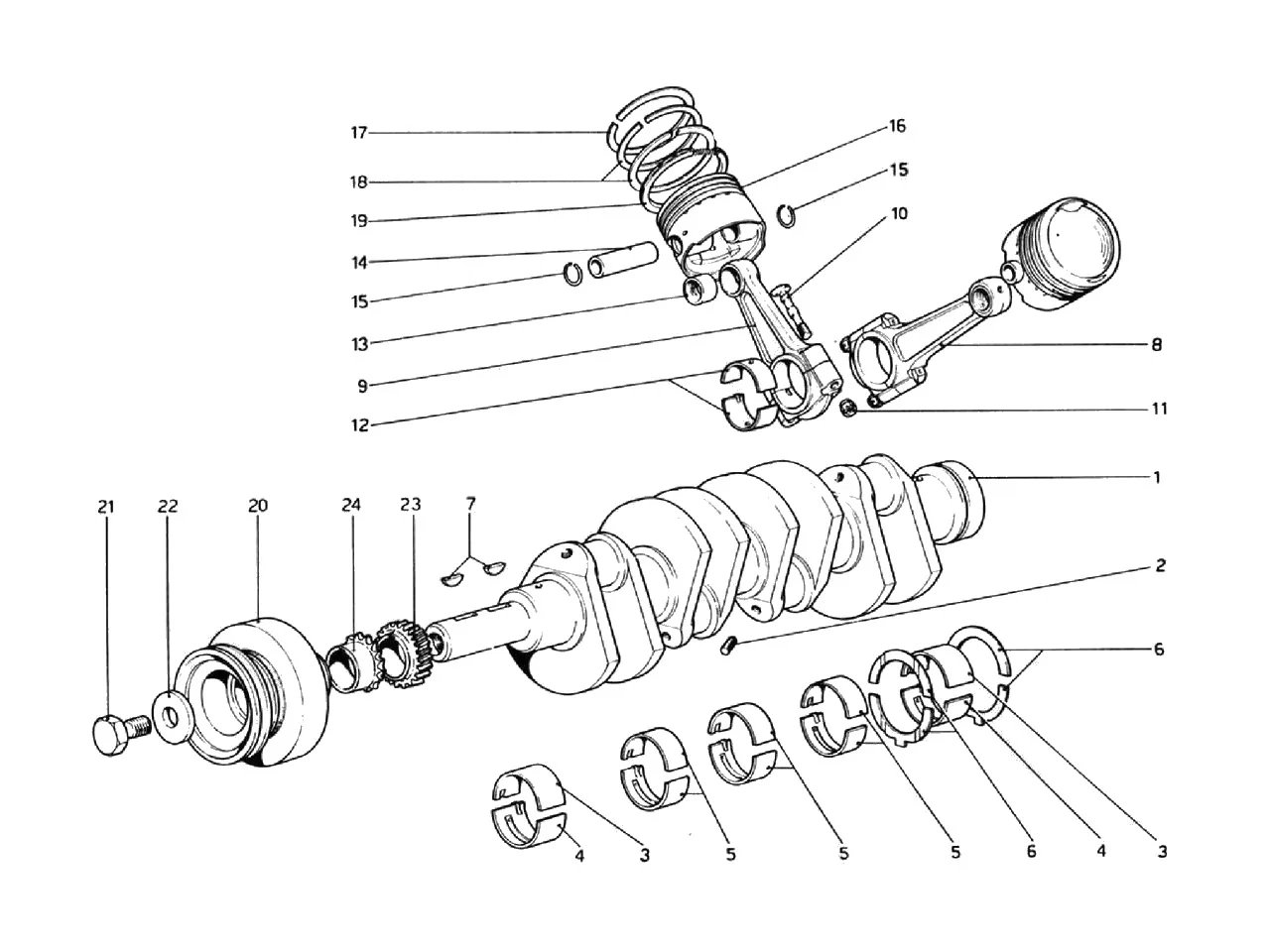 Crankshaft - Connecting Rods And Pistons