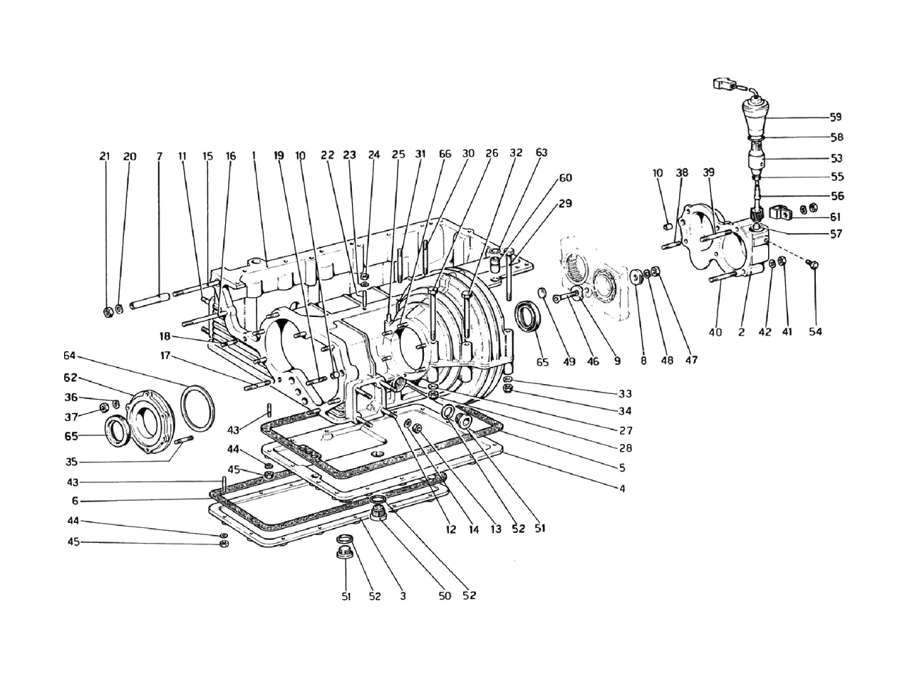 Gearbox - Differential Housing And Oil Sump