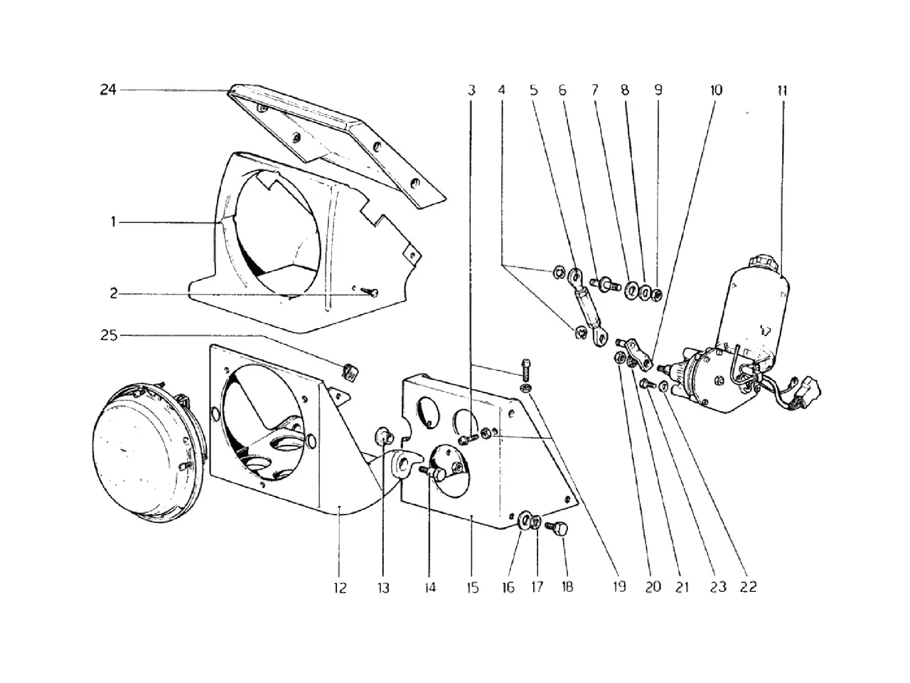 Headlights Lifting Device