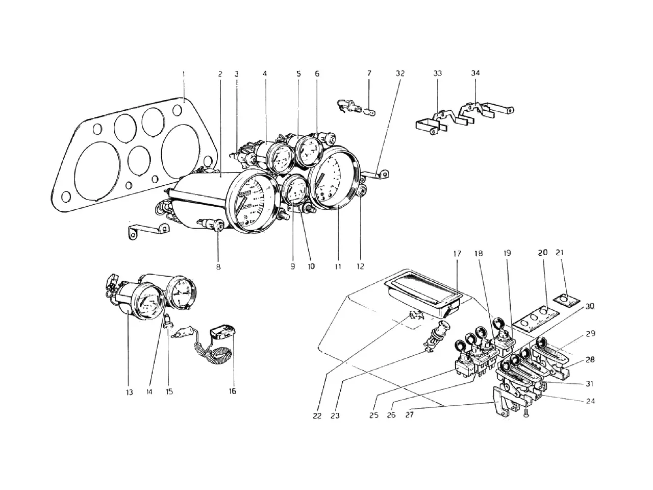 Instruments And Accessories (Valid For RHD - Aus Versions)