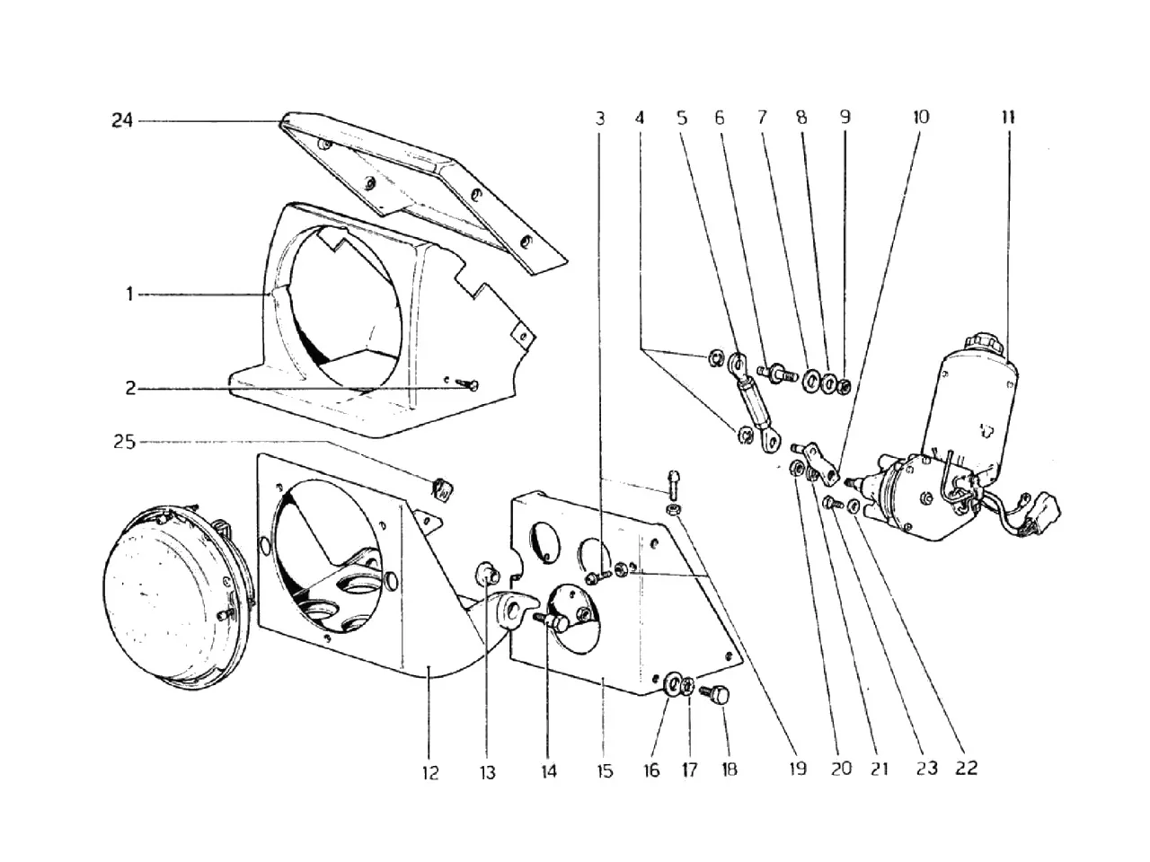 Headlights Lifting Device (Valid For RHD - Aus Versions)
