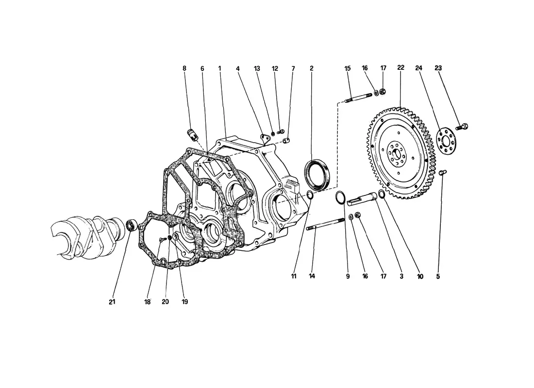 Flywheel And Clutch Housing Spacer