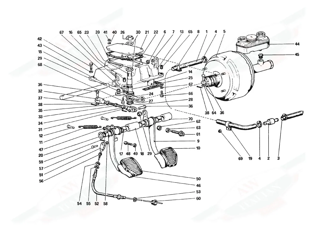 Pedal Board - Brake And Clutch Controls
