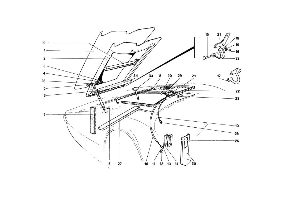 Front Compartment Lid (Variants For RHD - Aus Versions)