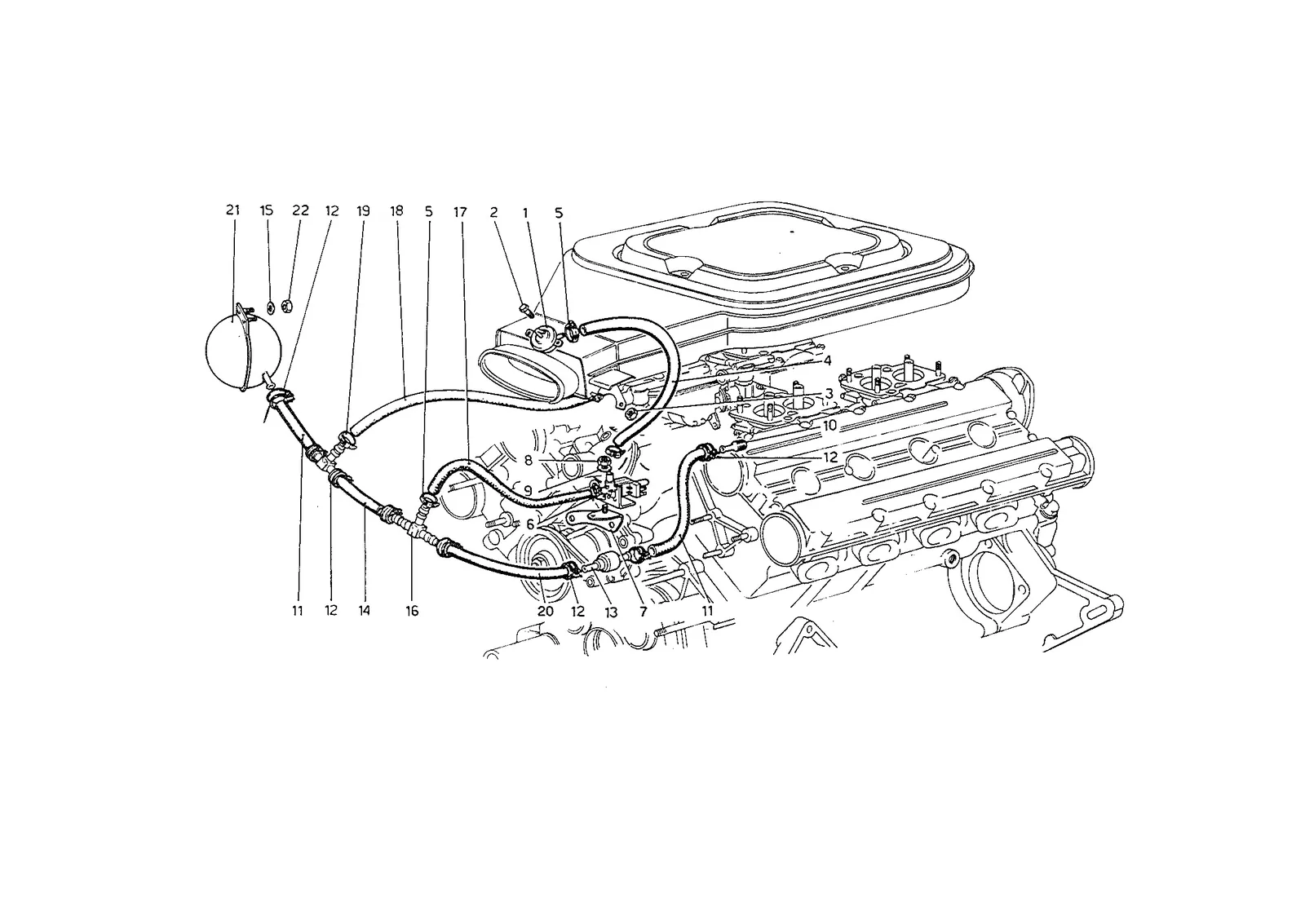 Intake Air Cleaner Valve & Lines