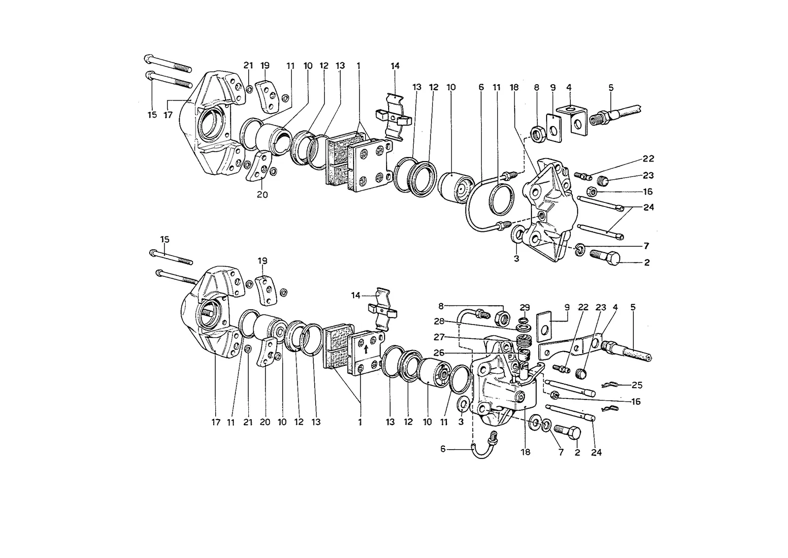 Calipers for Front & Rear Brakes