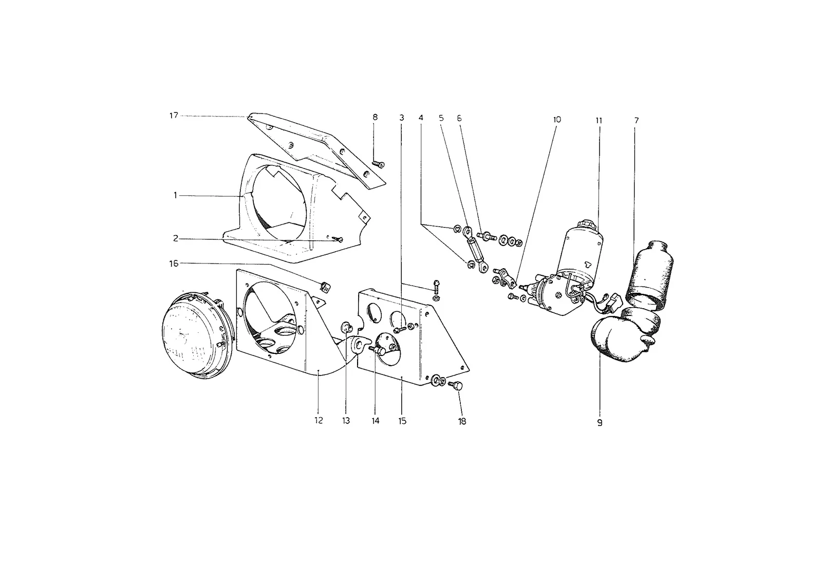 Headlights Lifting Device