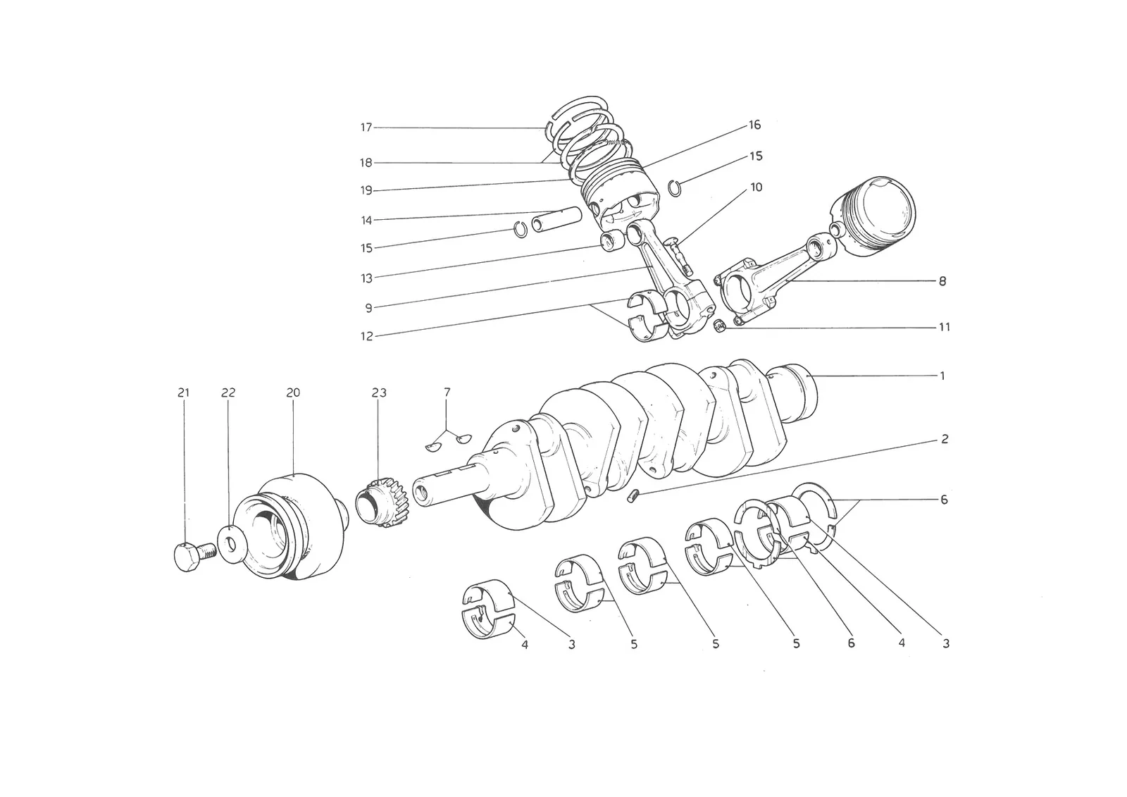 Crankshaft - Connecting Rods And Pistons