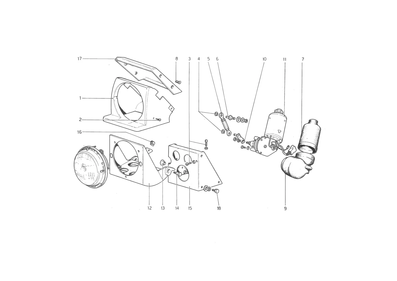 Headlights Lifting Device