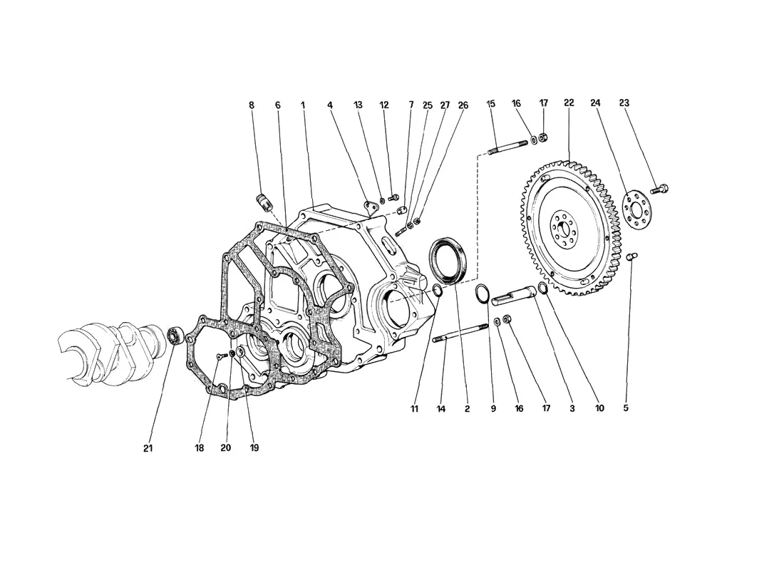 Flywheel And Clutch Housing Spacer