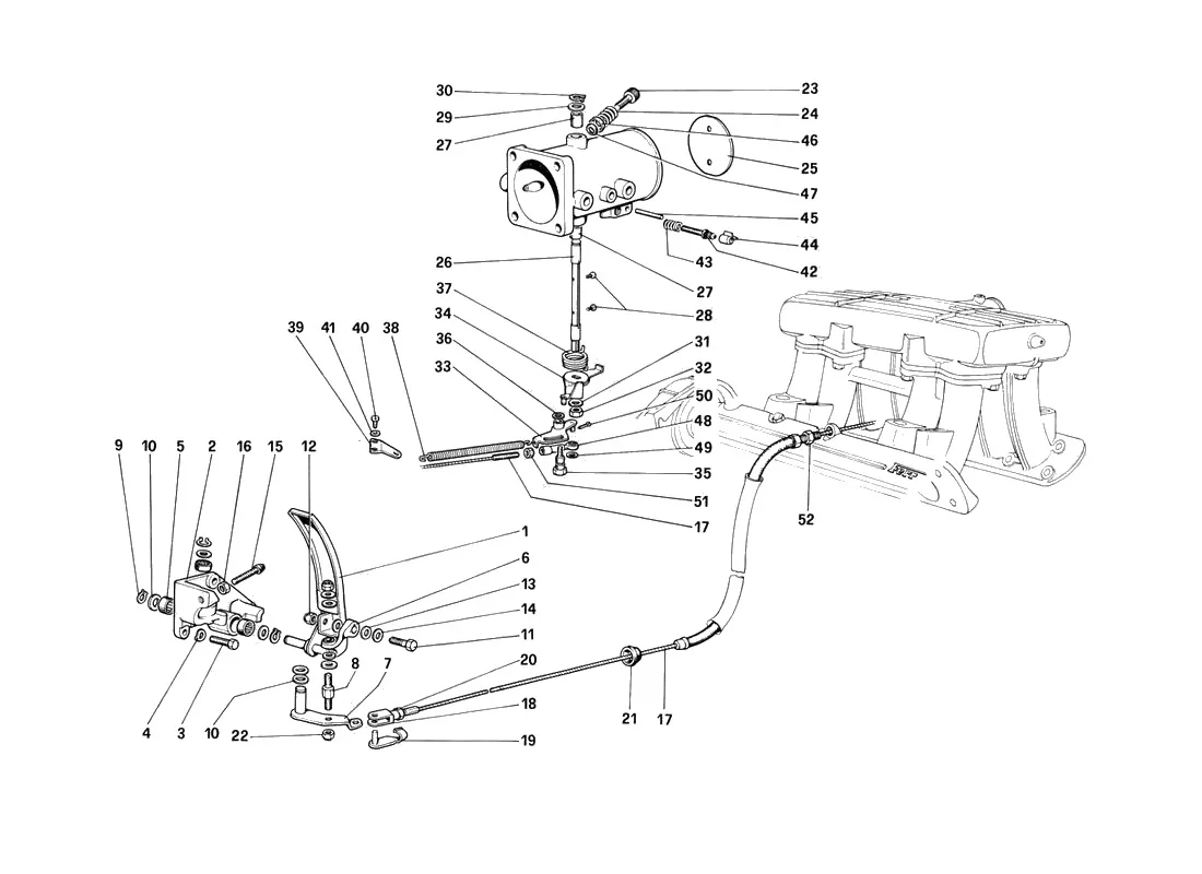 Throttle Housing And Linkage