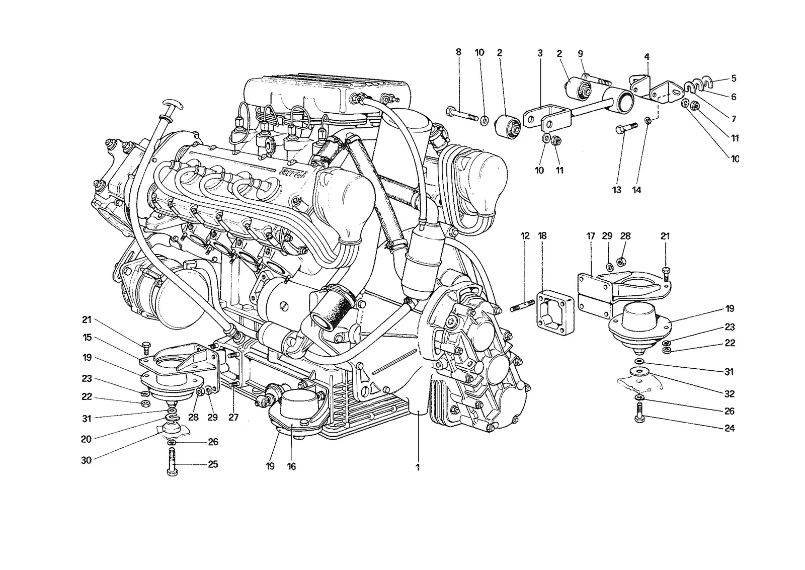 Engine - Gearbox and Supports