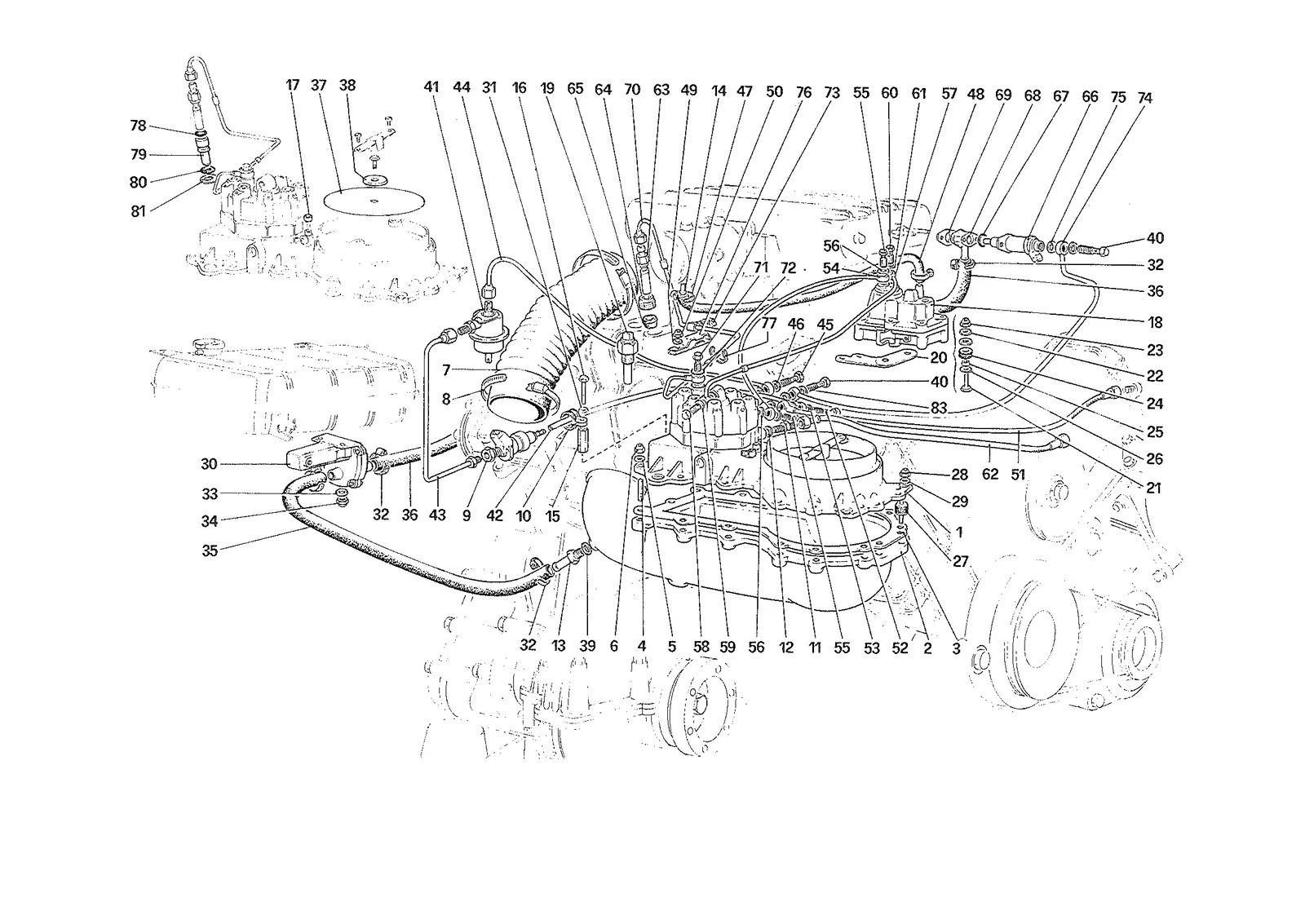 Fuel Injection System - Fuel Distributors Lines