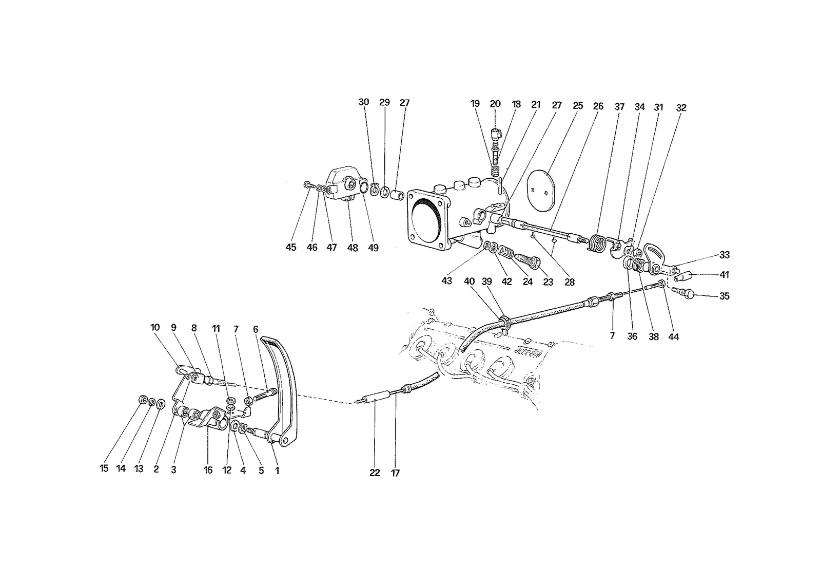 Throttle Housing and Linkage